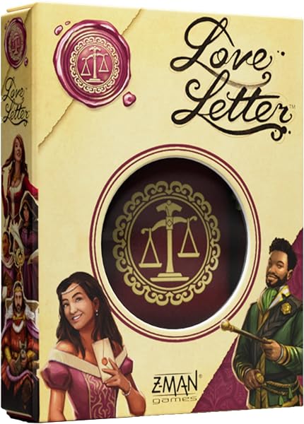 Jogo de Cartas Love Letter (Edição em Saco de Veludo Bordado — Dedução Rápida em 16 Cartas)