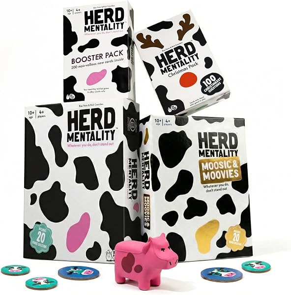 Jogo de Festa Herd Mentality / Mentalidade de Rebanho (Pensa Igual a Todos para Ganhar a Vaca)