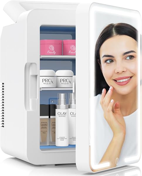 Mini Frigorífico de Cosmética e Skincare 4 Litros Silencioso para Séruns, Cremes de Olhos e Máscaras