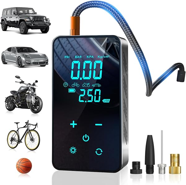 Compressor Portátil Xiaomi Portable Electric Air Pump 2 (Auto-Stop Digital até 150 PSI)