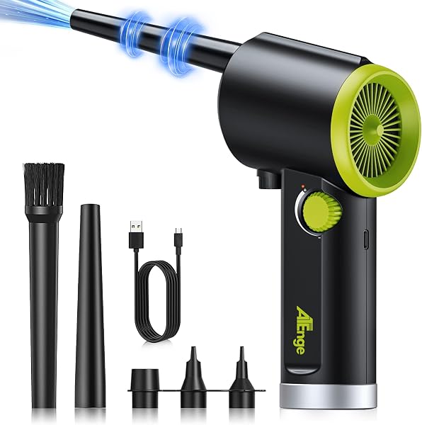 Mini Aspirador e Soprador de Ar Comprimido Elétrico USB-C para Teclados e Eletrónica